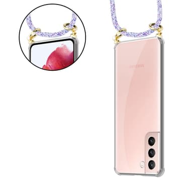 Samsung Galaxy S21 5G Skal Fodral Kedja (Lila)