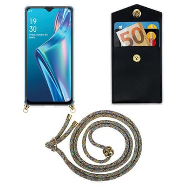 Oppo A12 Skal Fodral Kedja (Gul)
