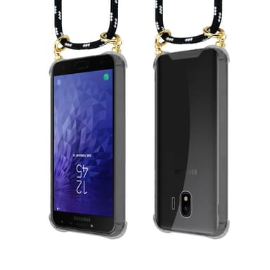 Samsung Galaxy J4 2018 Skal Fodral Kedja (Svart)