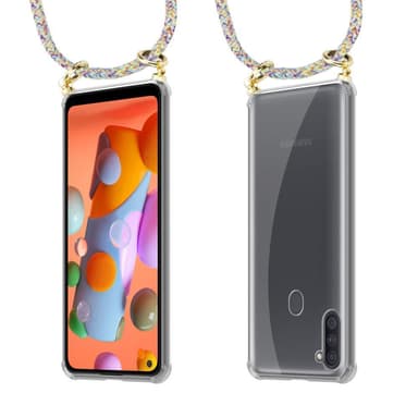 Samsung Galaxy A11 / M11 Skal Fodral Kedja (Gul)