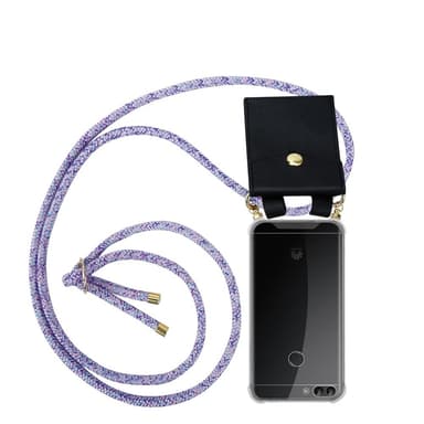 Huawei P SMART 2018 / Enjoy 7S Skal Fodral Kedja (Lila)