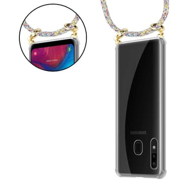 Samsung Galaxy A20 / A30 / M10s Skal Fodral Kedja (Gul)