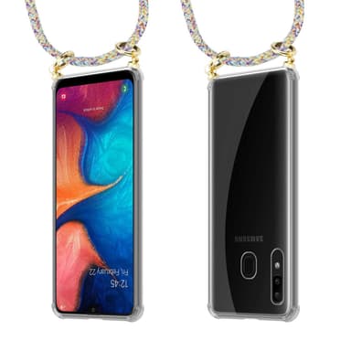 Samsung Galaxy A20 / A30 / M10s Skal Fodral Kedja (Gul)