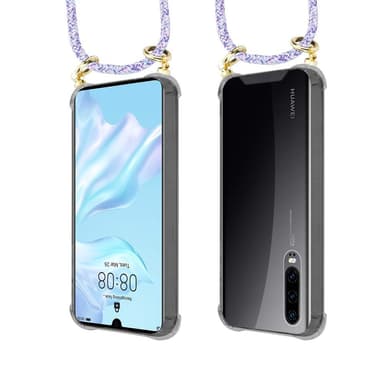 Huawei P30 Skal Fodral Kedja (Lila)