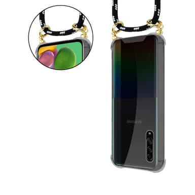 Samsung Galaxy A90 5G Skal Fodral Kedja (Svart)