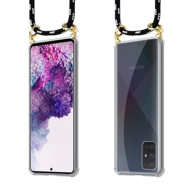 Samsung Galaxy A51 4G / M40s Skal Fodral Kedja (Svart)