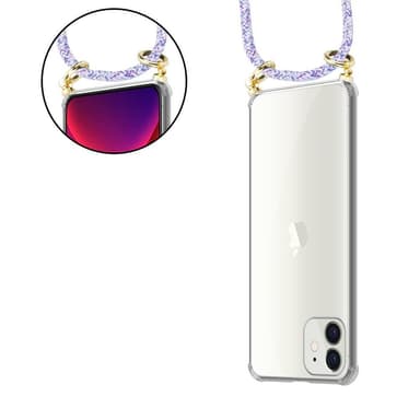 iPhone 12 MINI Skal Fodral Kedja (Lila)