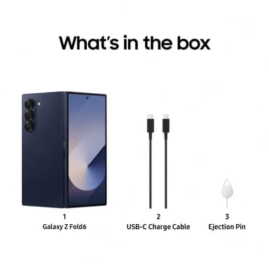 Samsung Galaxy Z Fold6 5G smartphone 12/1TB (marinblå)