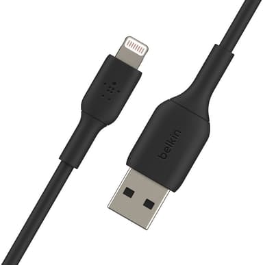 Belkin USB-A to Lightning, Black (0.15m)
