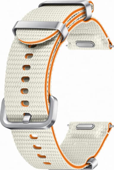 Samsung Galaxy Watch7 Athleisure armband S/M (gräddvitt)