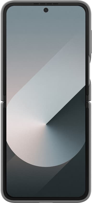 Samsung Galaxy Z Flip6 silikonfodral med ring (grått)