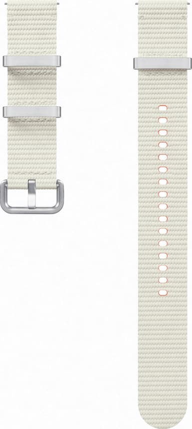Samsung Galaxy Watch7 Athleisure armband S/M (gräddvitt)