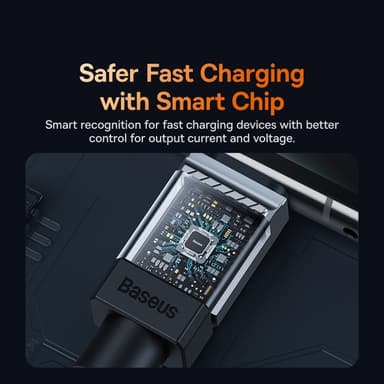 BASEUS CoolPlay Series 1m USB C Laddningskabel 100W