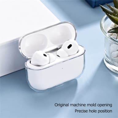 För AirPods 3 fodral Dammtätt kristallklart hårt hörlursfodral