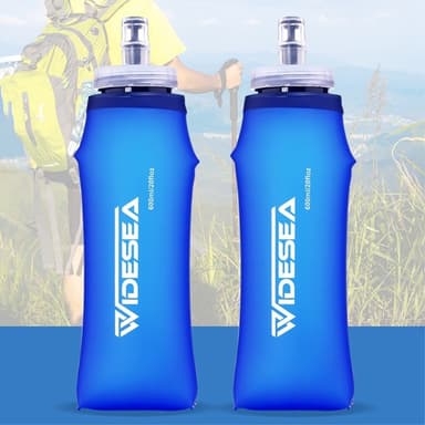 600ML Utomhus Sport Vattenflaska Hopfällbar vandring löpning