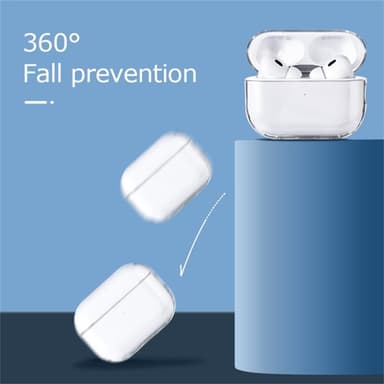 För AirPods 3 fodral Dammtätt kristallklart hårt hörlursfodral