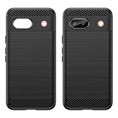 Karbon fiber Texture Skal TPU till Google Pixel 8a - Svart