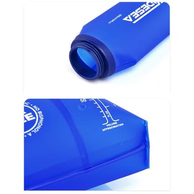 600ML Utomhus Sport Vattenflaska Hopfällbar vandring löpning