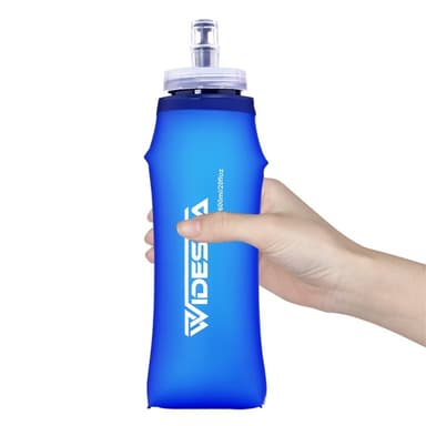 600ML Utomhus Sport Vattenflaska Hopfällbar vandring löpning