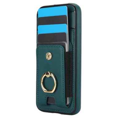 För Google Pixel 8a Kickstand Case Telefonfodral med Kortfack - Grön