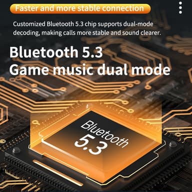 Delfin Ear Clip Hörlurar HiFi Bluetooth Earbuds - Svart+Gul