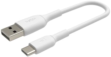 BOOST CHARGE USB-A to USB-C Cable, 0,15M, White