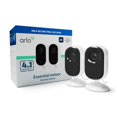 Arlo Essential 2K inomhussäkerhetskamera (2-pack)