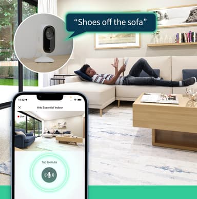 Arlo Essential 2K inomhussäkerhetskamera (2-pack)