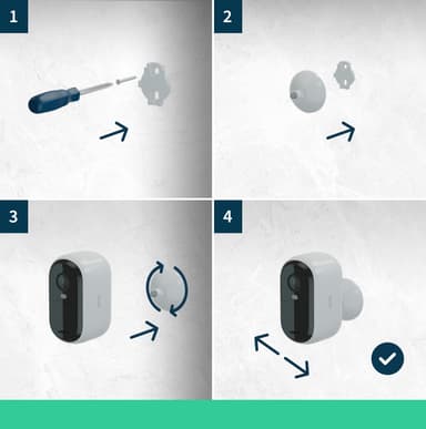 Arlo Essential 2K säkerhetskamera (2-pack)