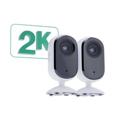 Arlo Essential 2K inomhussäkerhetskamera (2-pack)