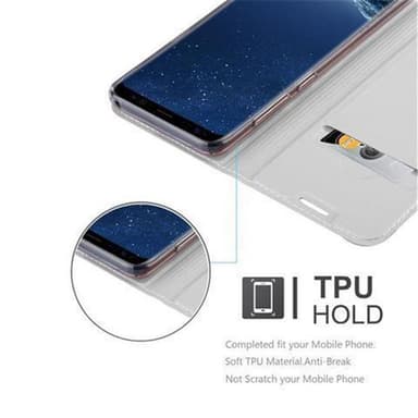 Skal Samsung Galaxy S8 Plånboksfodral (Silver)