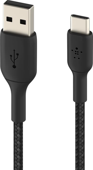 Belkin CAB002BT0MBK, 0,15 m, USB A, USB C, Svart