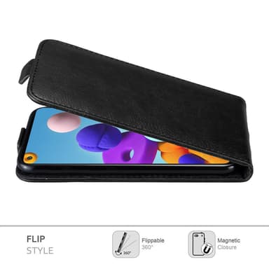 Samsung Galaxy A21s Flipfodral Skal (Svart)