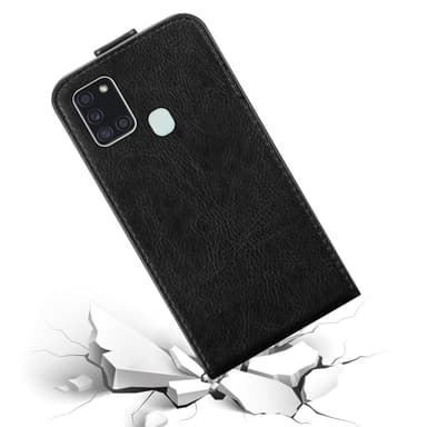 Samsung Galaxy A21s Flipfodral Skal (Svart)