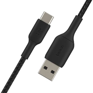 Belkin CAB002BT0MBK, 0,15 m, USB A, USB C, Svart