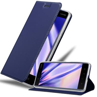 Nokia 8 2017 Plånboksfodral Skal (Blå)