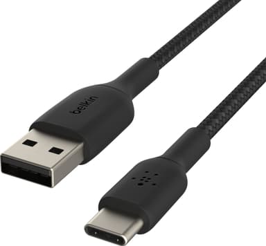 Belkin CAB002BT0MBK, 0,15 m, USB A, USB C, Svart