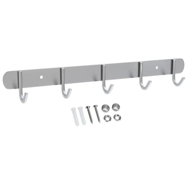 Klädstång Klädkrokar Klädhängare (modell e - 5 krokar)