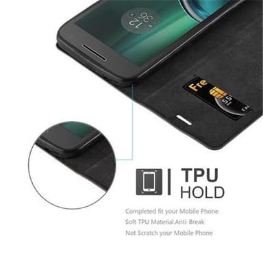 Motorola MOTO G4 PLAY Skal Fodral Case (Svart)