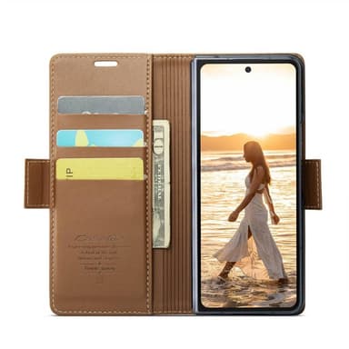 CaseMe mobilfodral C23 Samsung Galaxy Z Fold 6 - Brun