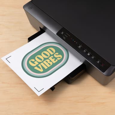 Cricut Printable Iron-On för ljust tyg A4-ark 5-pack (vit)