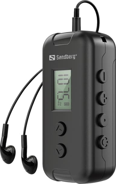 Sandberg pocket FM-radio (AAA-batteri)