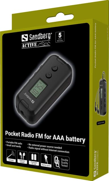 Sandberg Recharge 421-01 pocket FM-radio