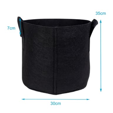 2x Planteringssäck Planteringskärl (26 l - 35 x 30cm)