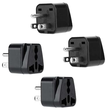 4x Uttagsadapter Resekonverterare (typ b)