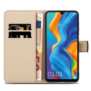 Huawei P30 LITE Plånboksfodral Skal (Svart)