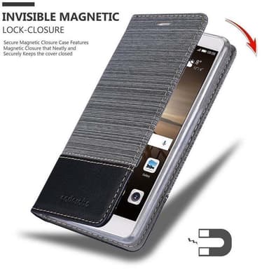 Huawei MATE 9 Plånboksfodral Skal (Grå)
