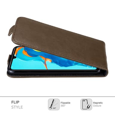 Huawei P30 LITE Flipfodral Skal (Brun)