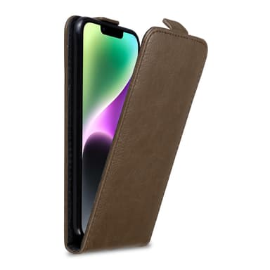 iPhone 14 Flipfodral Skal (Brun)