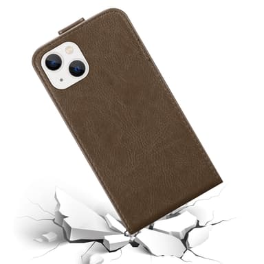 iPhone 14 Flipfodral Skal (Brun)